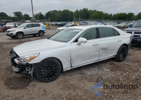 2018 Genesis G90 Ultimate z USA, uszkodzony, nr VIN KMHG54JH7JU045213